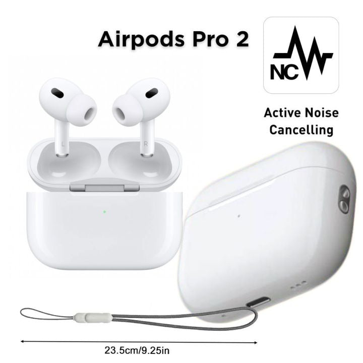 Airpods Pro 2 Noise Reduction Wireless Earbuds - Airpods Pro 2 with ANC | Airpods For Android & IOS - White